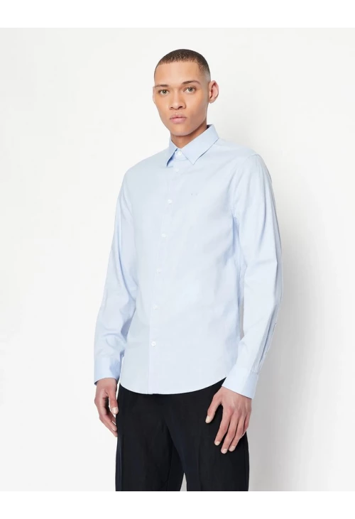 Рубашка Armani Exchange, размер L, голубой