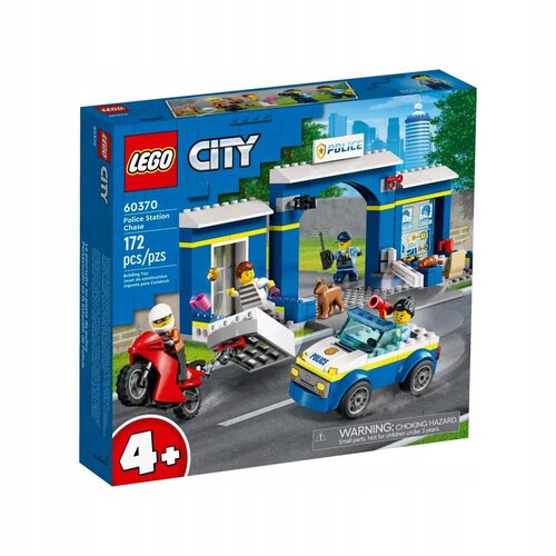 Конструктор LEGO City 60370 Побег из полицейского участка, 172 дет. фигурки для конструктора серия футбольные клубы 20 мини фигурок футболистов