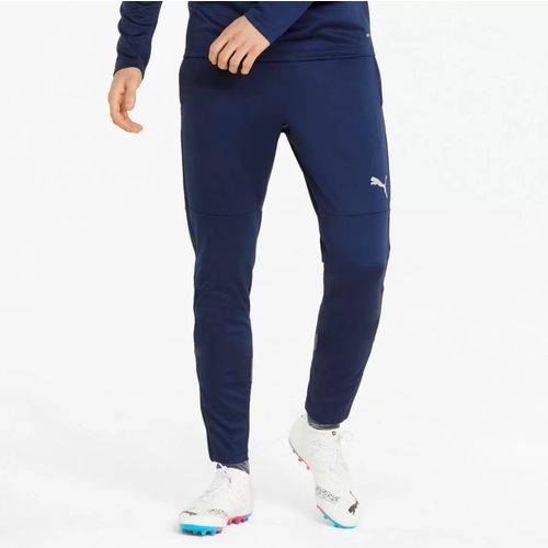 фото Брюки puma teamfinal training pants peacoat-smoked, размер l, синий