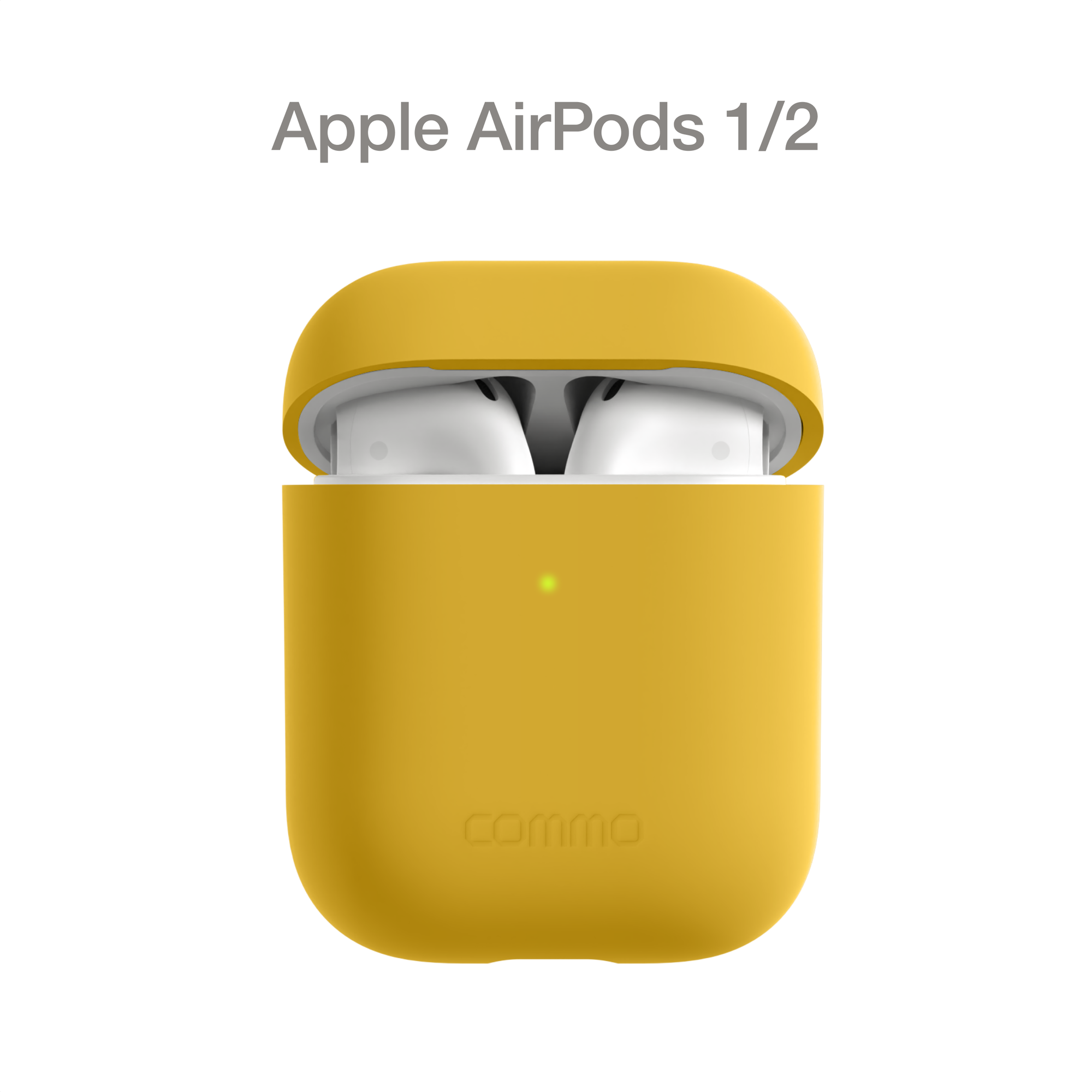 Силиконовый чехол COMMO Shield Case для Apple Airpods 1/2, Yellow