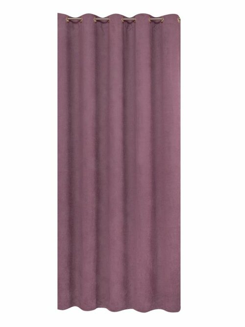 Портьера Amore Mio, вельвет (канвас), цвет: брусника, 200x270 см