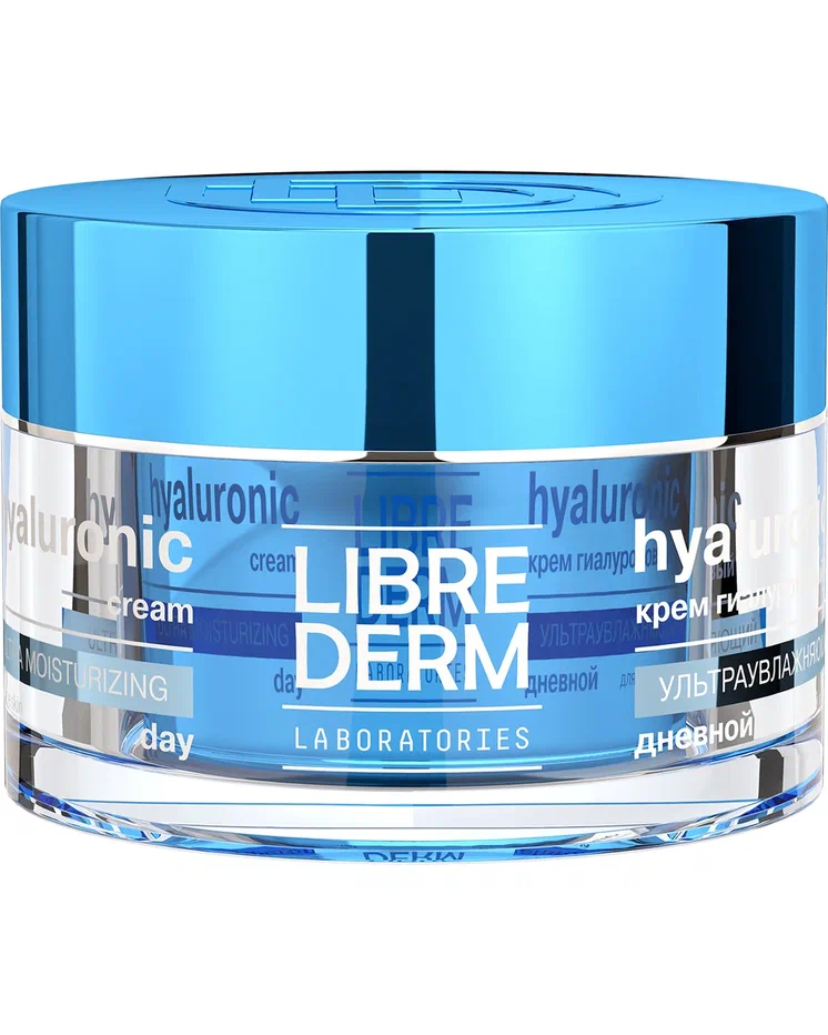 LIBREDERM Eco-refill Гиалуроновый крем ультраувлажняющий дневной для сухой кожи, 50 мл, Librederm