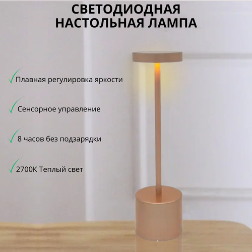 Лампа настольная беспроводная светодиодная FEDOTOV