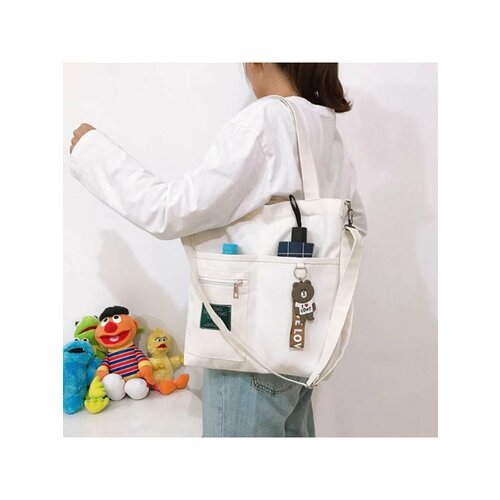 Сумка тоут , белый