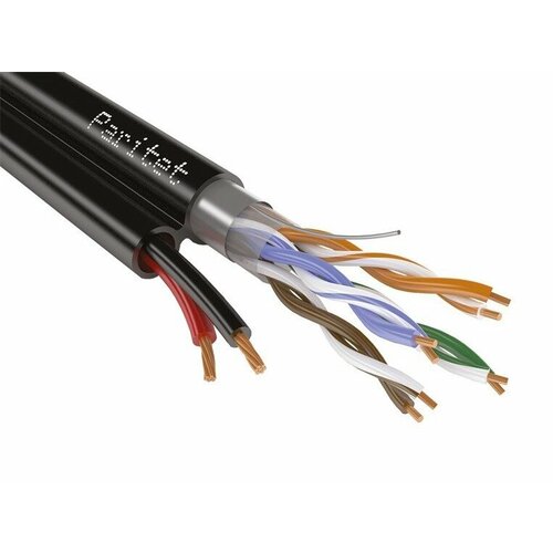 Кабель комбинированный Паритет ParLan compact FUTP2 Cat5e PE 2х075 2 пары LAN UTP питание 150 метров 14250₽