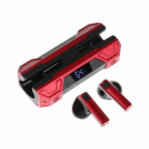 Наушники беспроводные K26 TWS вкладыши BT 50 35260 мАч дисплей красные 210900₽