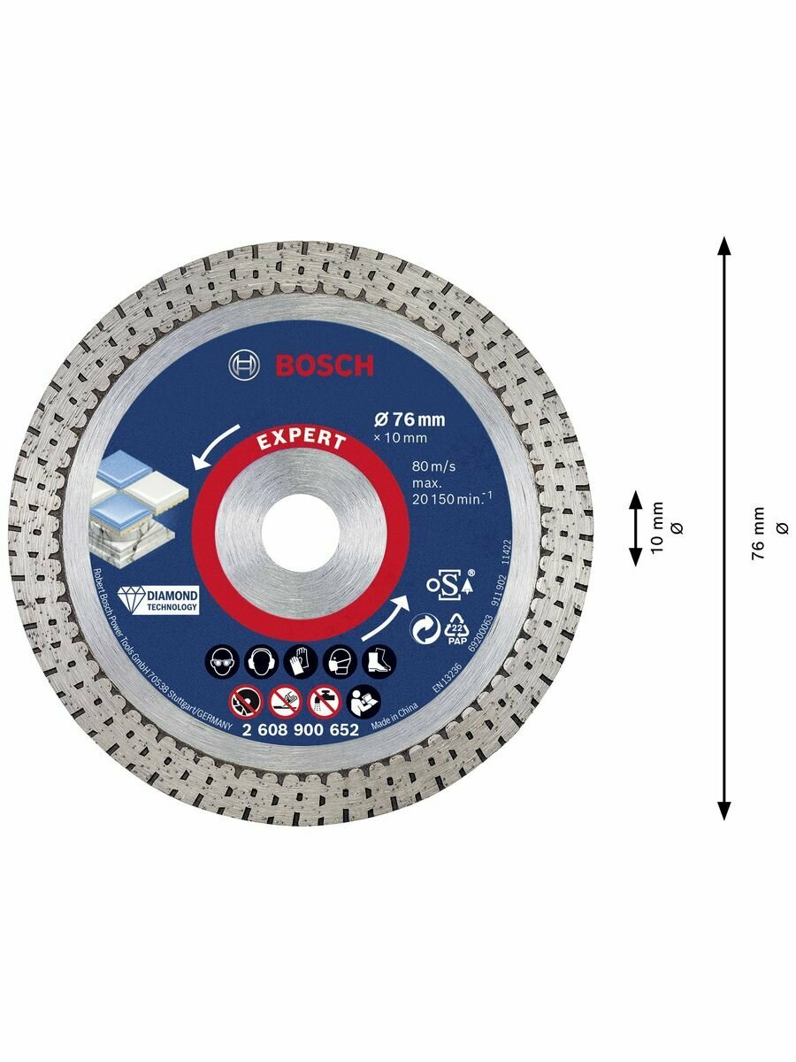 фото Диск отрезной BOSCH Expert for Inox 2608601520