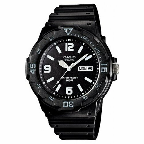 Наручные часы CASIO MRW-200H-1B2, черный ремешок casio mrw s300h 1b2