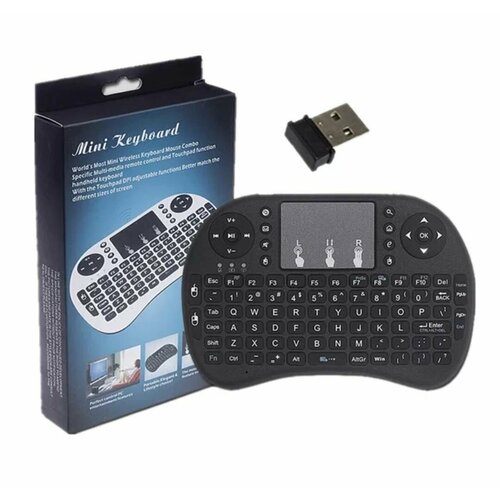 Клавиатура беспроводная чёрная Мини клавиатура для компьютера 556₽