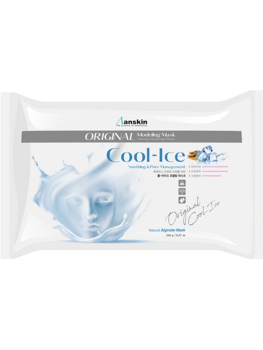 Anskin Маска альгинатная охлаждающая с успокаивающим эффектом Cool-Ice Modeling Mask, 240г