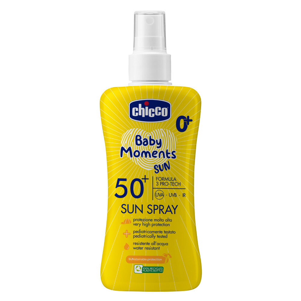 Спрей детский солнцезащитный SPF50+, 150 мл Baby Moments Sun