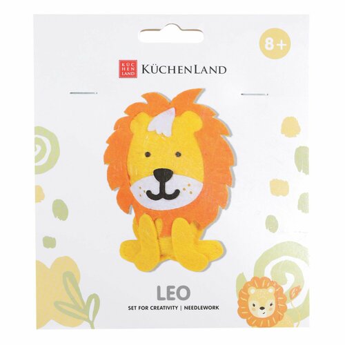 Набор для творчества 13x15 см рукоделие фетр подвеска Львенок Creativity 249₽