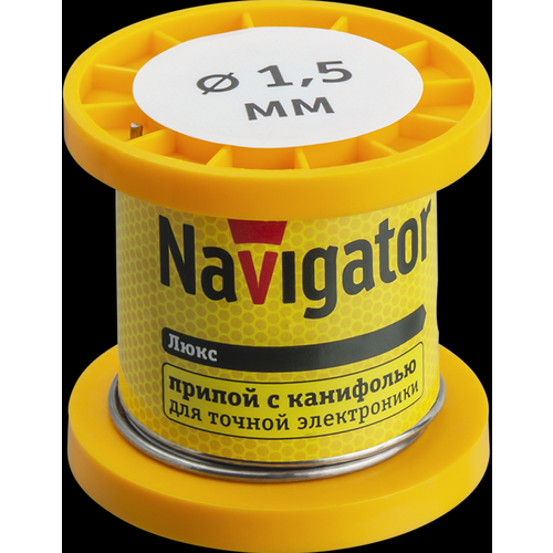 Navigator Припой 93 077 NEM-Pos02-61K-1.5-K50 (ПОС-61, катушка, 1.5 мм, 50 гр) 93077 (10 шт.)