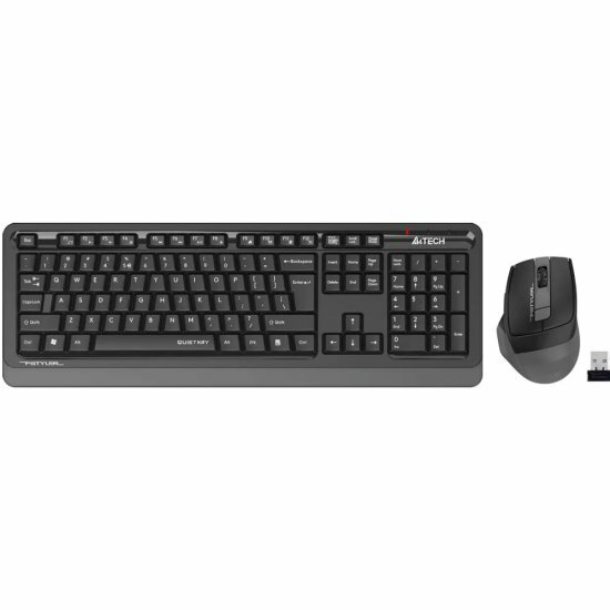 Клавиатура и мышь A4TECH Fstyler FGS1035Q беспроводные черный/серый (FGS1035Q GREY)