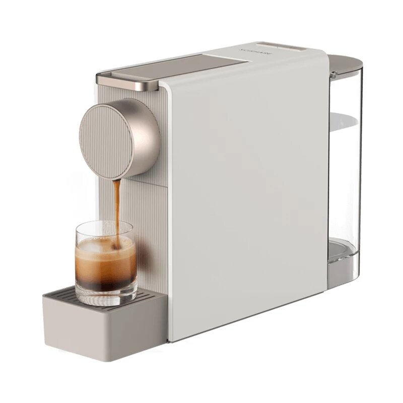 Капсульная кофемашина 650 мл Xiaomi Scishare Capsule Coffee Machine Mini (S1201), Цвет: золотистый, CN-версия, переходник кладём в подарок