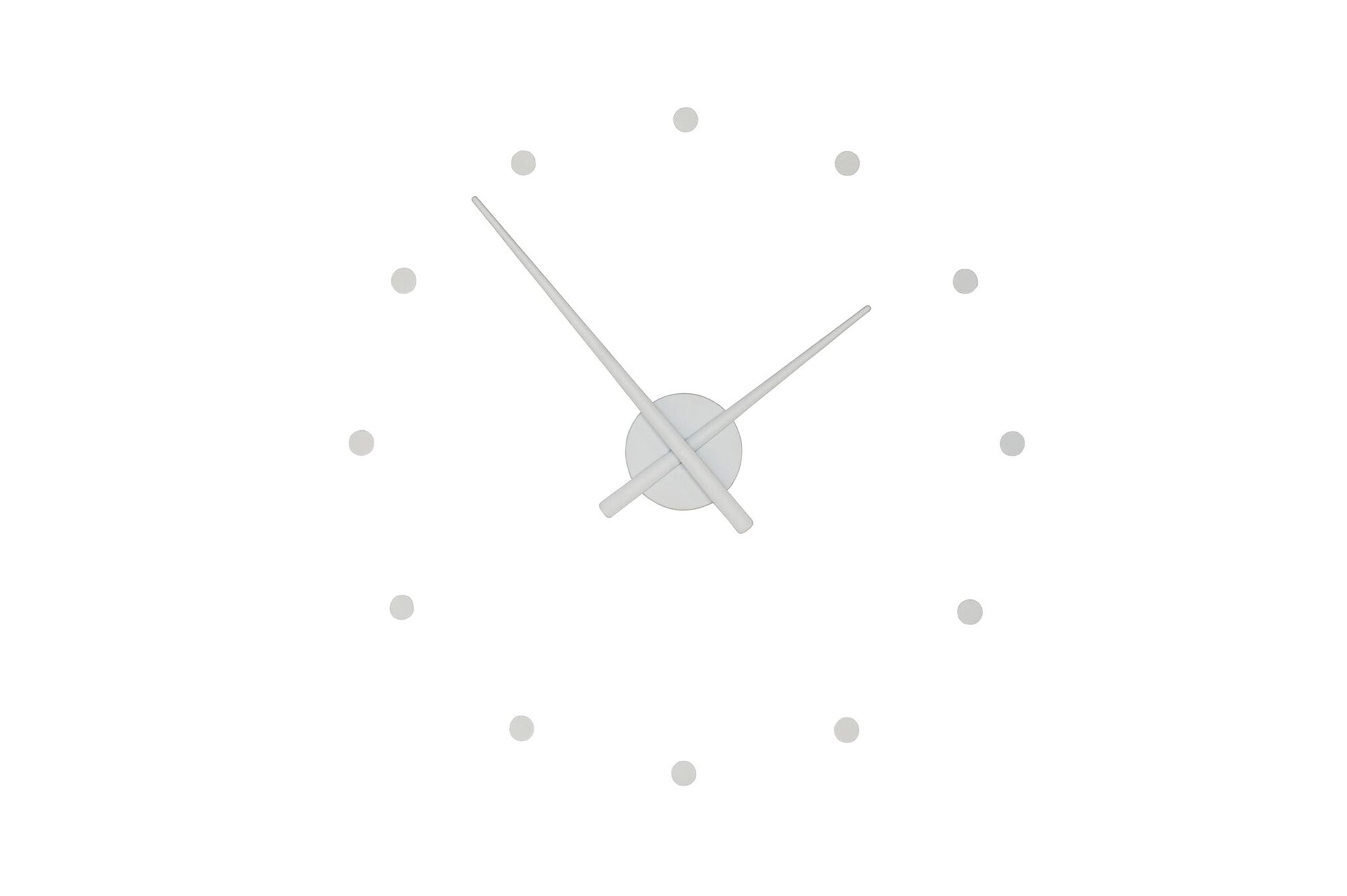 Часы OJ mini Silver. Цвет: серебристый D=50см