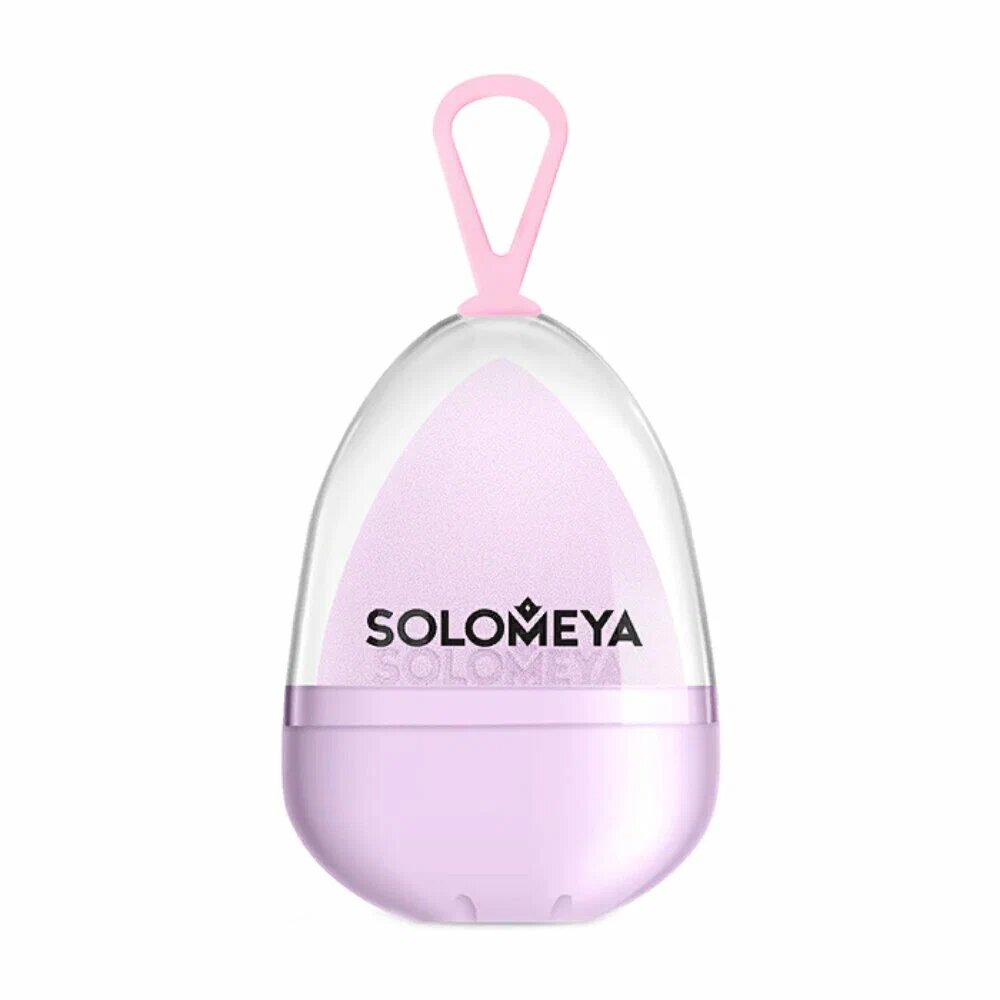 Solomeya Косметический спонж для макияжа, меняющий цвет Purple-pink