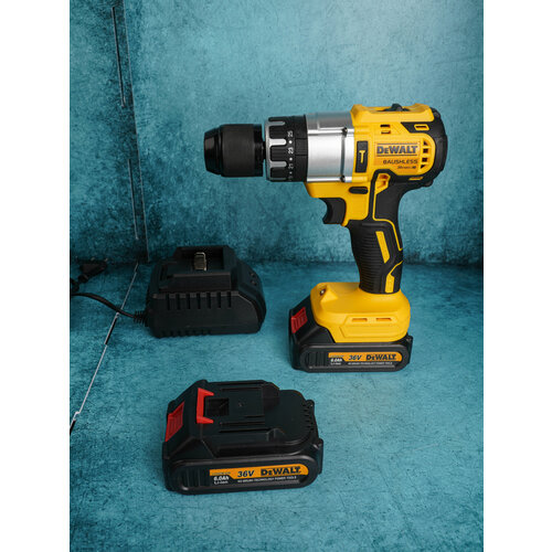 Шуруповерт 36V ударный 2АКБ дрель шуруповерт аккумуляторный 7700₽