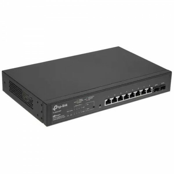 TP-Link SMB Сетевое оборудование TP-Link SG2210MP Коммутатор JetStream Smart с 8 гигабитными портами PoE+ и 2 портами SFP