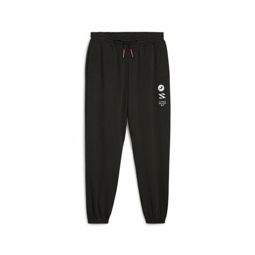 брюки puma 53343776 puma x minecraft sweatpants серый 152 Брюки спортивные PUMA, размер XXS, черный