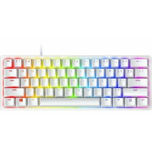 Клавиатура проводная Razer Huntsman Mini - Mercury Ed. USB белый