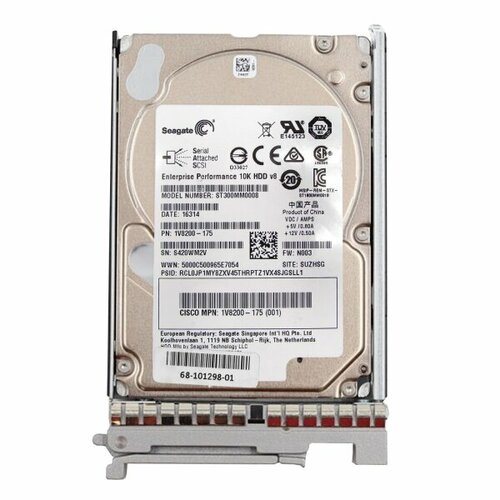 Жесткий Диск Cisco 1V8200-175 300Gb SAS 25 HDD 27380₽