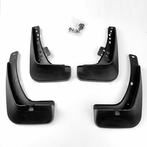 Брызговики для Hyundai Solaris I 2011-2016 седан Хендай Солярис 2011-2016 комплект 4 шт крепеж 1980₽