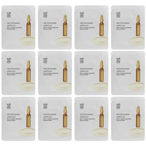 Seiyo Маска косметическая Ампульная c никотинамидом, выравнивает тон кожи, 25 гр, 12 шт
