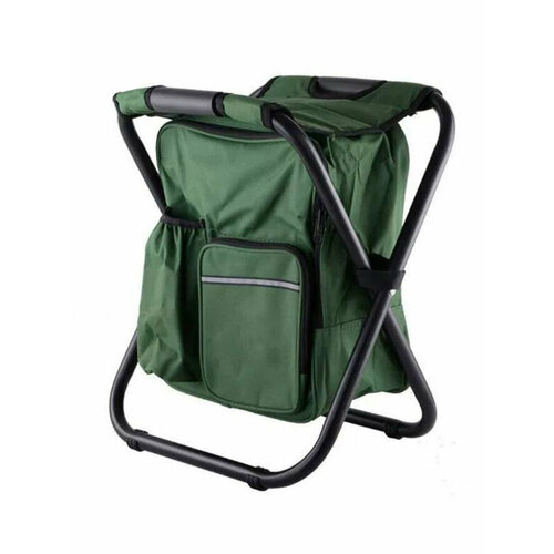 Рюкзак со стулом для рыбалки и охоты, стул складной туристический для отдыха, рыболовный стул-рюкзак, походный, зеленый