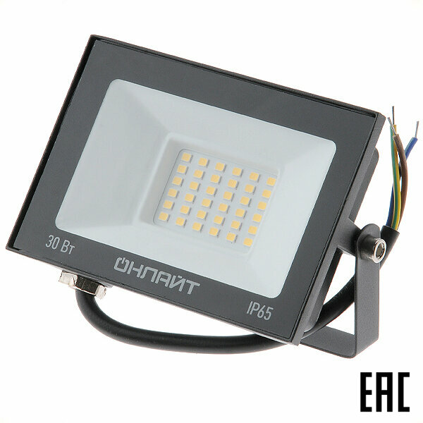 фото Прожектор светодиодный онлайт OFL-30-4K-BL-IP65-LED 220В 30Вт 2400 Лм 4000К IP65 71657 (2 шт. в комплекте)