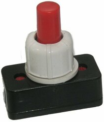 Кнопка PBS-17A-2 для светильников с/ф красная электротовар