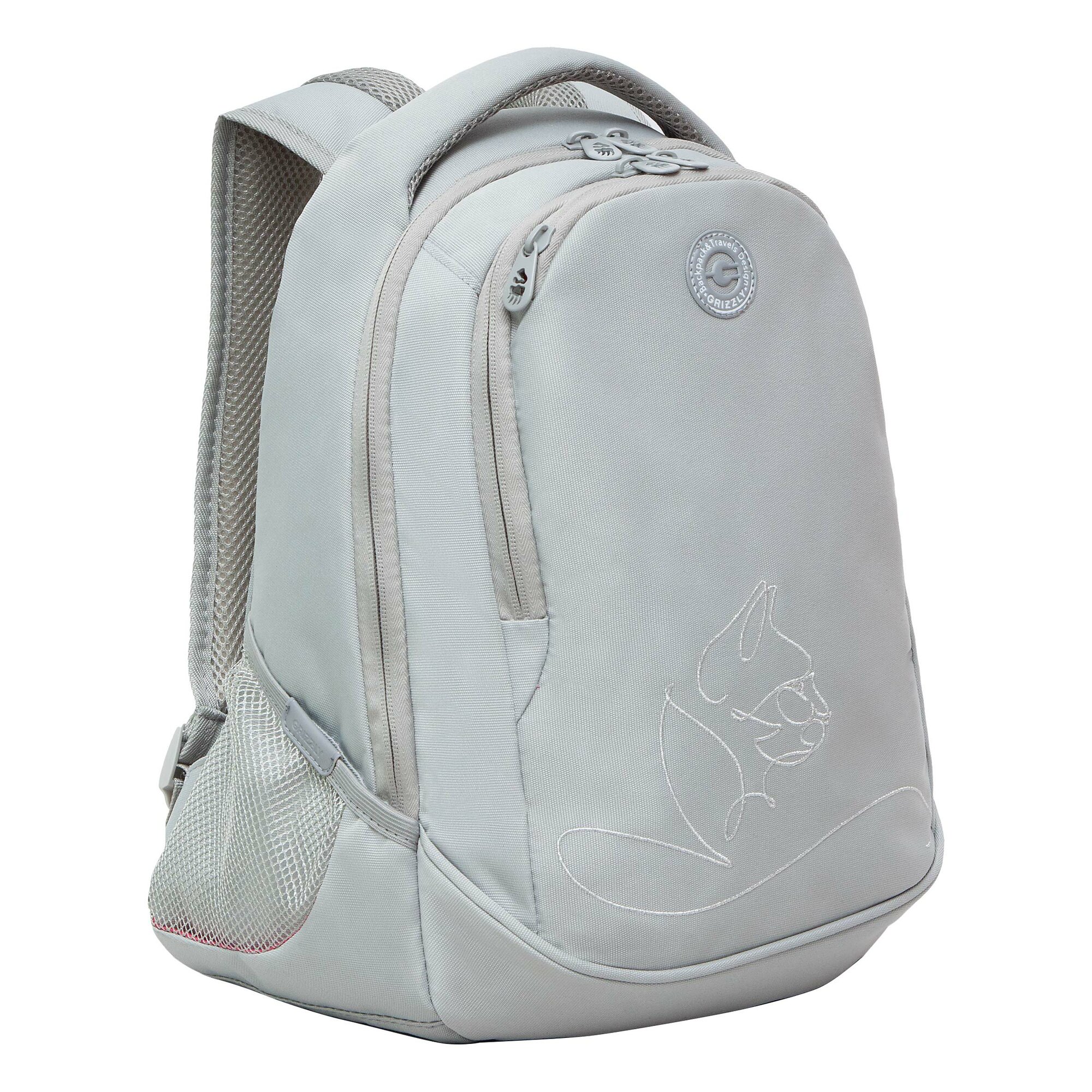 фото Рюкзак молодежный GRIZZLY с карманом для ноутбука 13", анатомической спинкой, для девочки, женский RD-440-4/1