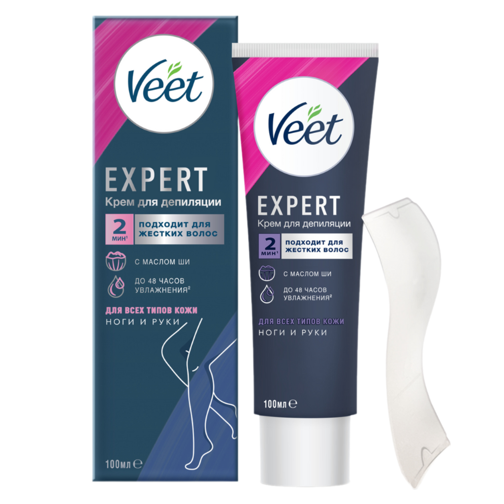 Veet Expert Крем для депиляции для всех типов кожи 100 мл 1 шт