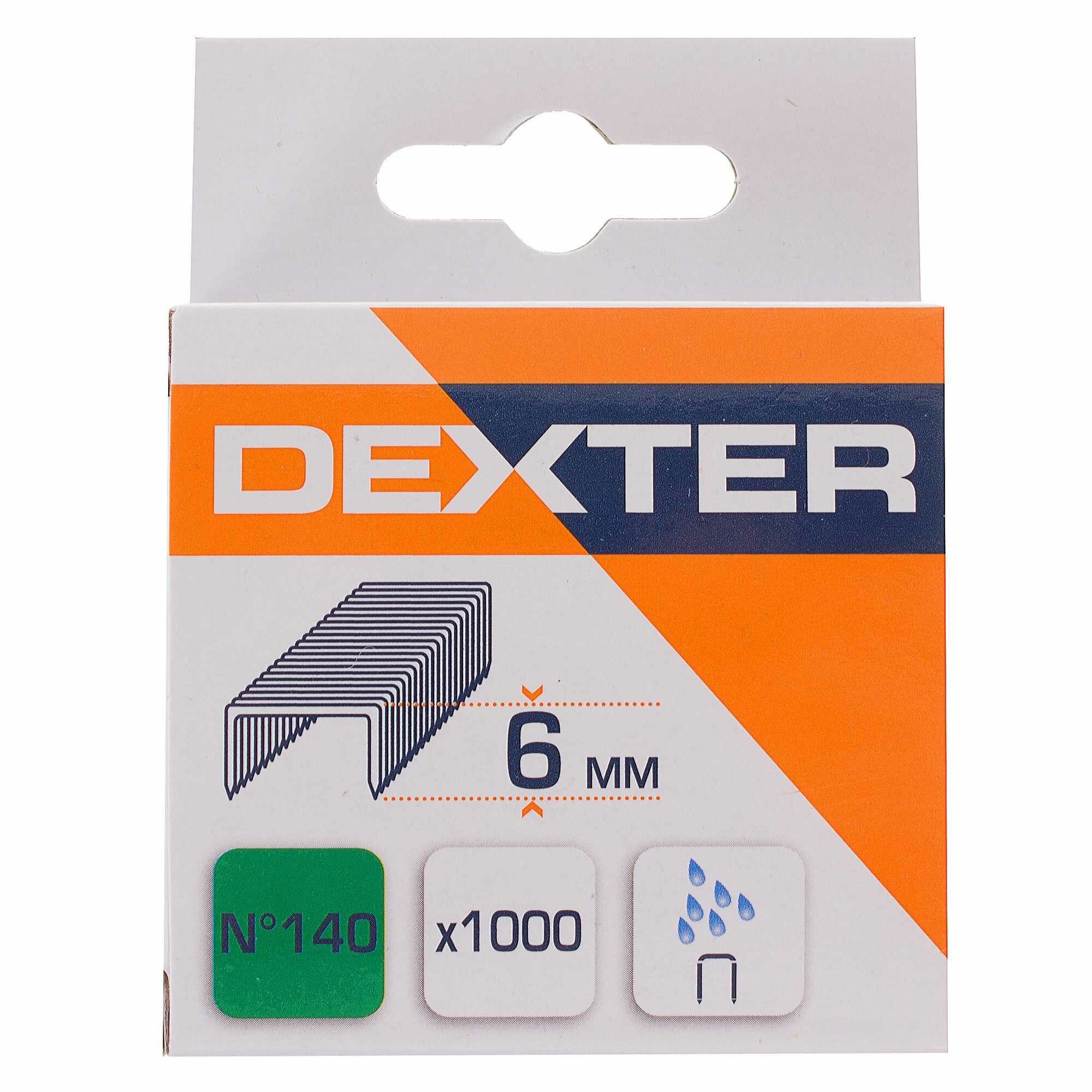 Скоба для степлера Dexter 140 тип 6 мм 1000 шт. - фото №2