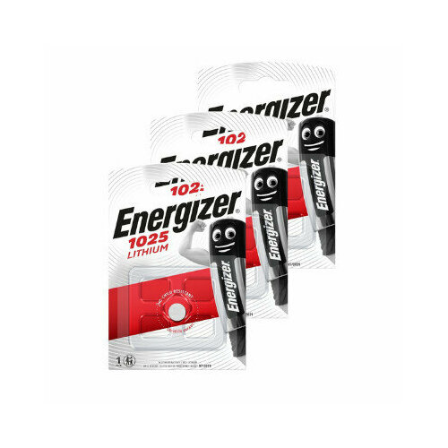 Батарейка Energizer CR1025, в упаковке 1шт. 2 упаковки.