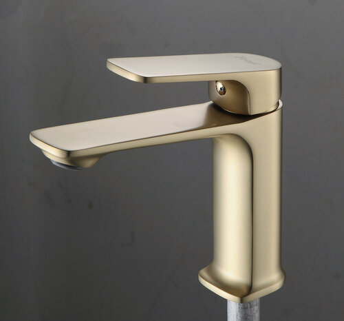 Изображение товара Смеситель для раковины Frap F1086-3, латунный, покрытие золотой сатин