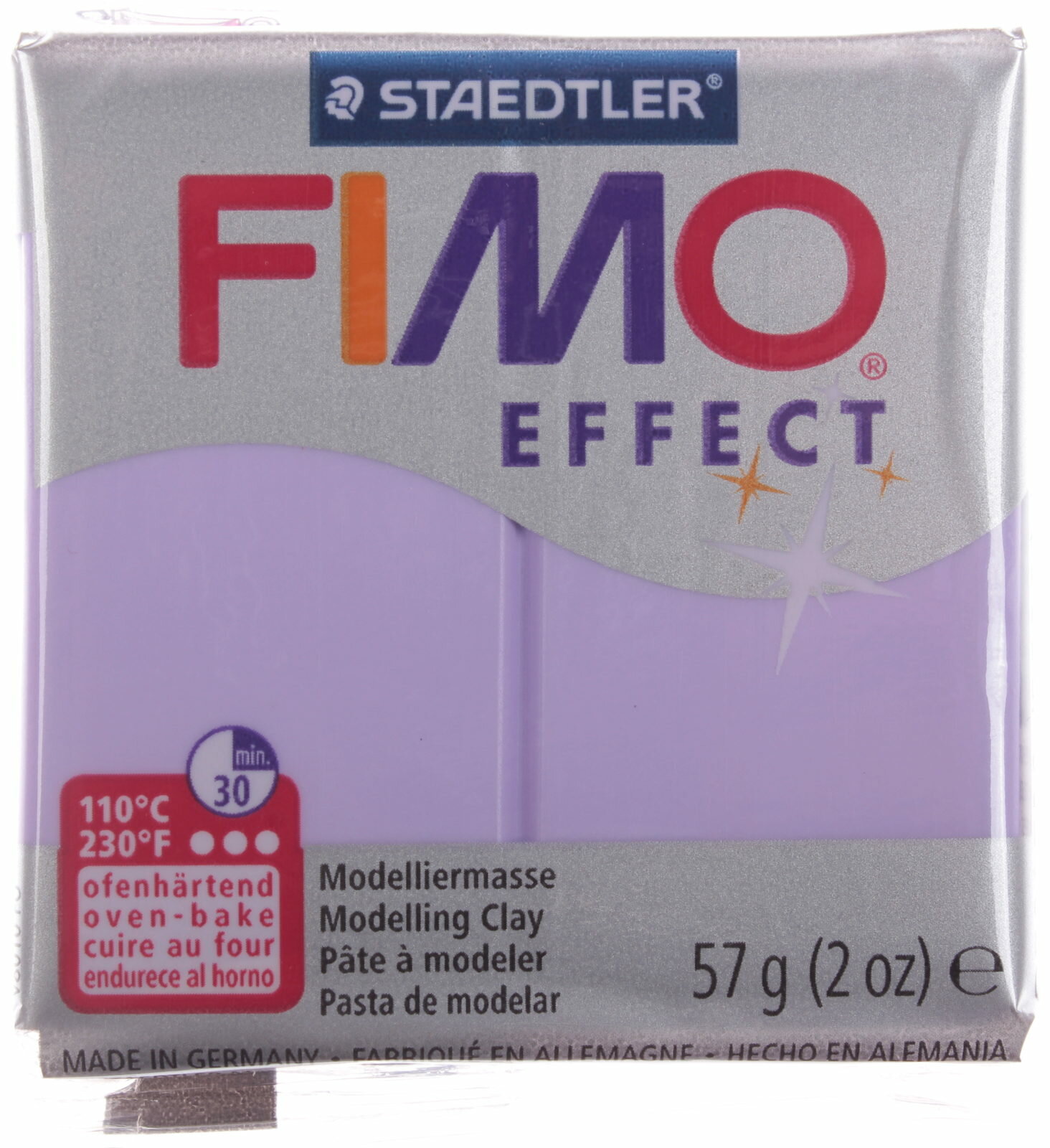 Полимерная глина FIMO Effect, сиреневый (605), 57г, 1шт