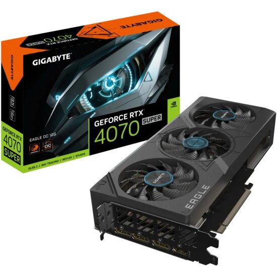 Видеокарта Gigabyte GeForce RTX 4070 SUPER EAGLE OC 12G