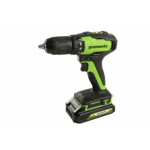 Дрель-шуруповерт аккумуляторная GREENWORKS GD24DD35K2 1х2 Ач 3704007UA 49455₽