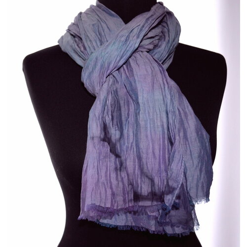 Шарф ,182х63 см, универсальный, сиреневый шарф 72 см серый
