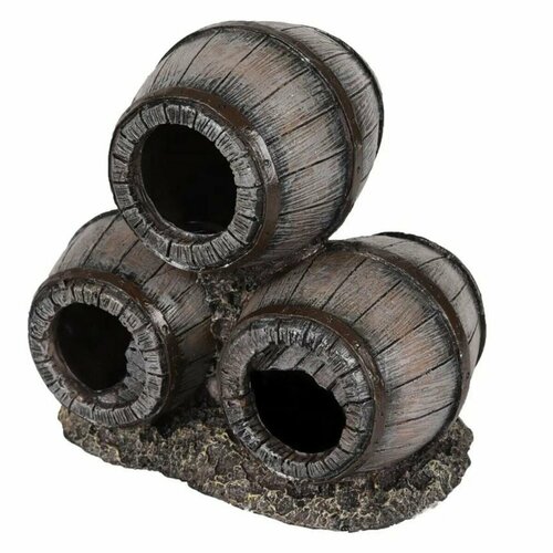 Грот для аквариума Три бочки Flamingo 12 х 12 х 8 см полирезина FL410143 1590₽