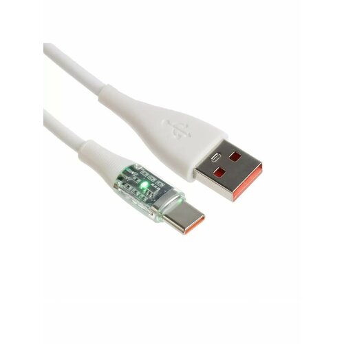 Кабель 3 А Type-C - USB прозрачный 1 м 555₽