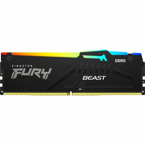 Оперативная память Kingston FURY Beast RGB KF560C36BBEAK2-64 DDR5 64GB 6000MHz 135 В 26491₽