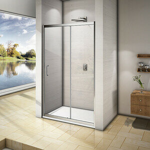 фото Душевая дверь Good Door Neo WTW 130х185 прозрачная, хром (WTW-130-C-CH)