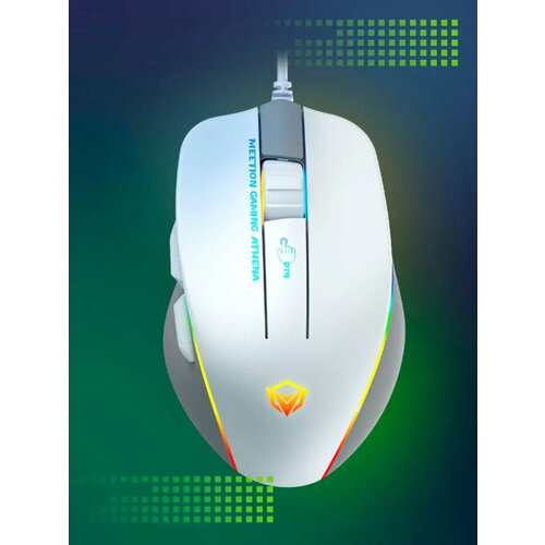 Игровая мышь MeeTion MT-GM230-WH проводная (12800 dpi)