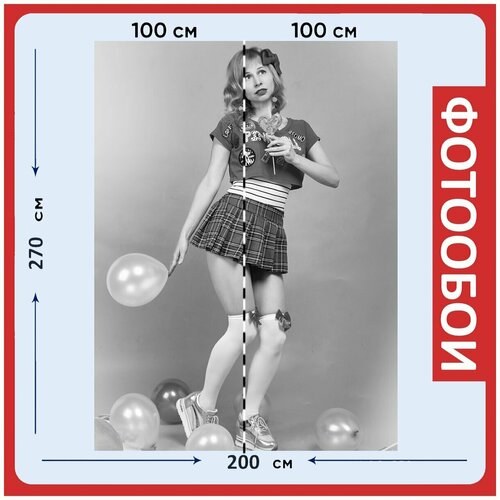 Фотообои Кукла леденец конфеты 200x270 см флизелиновыена стену 2950₽