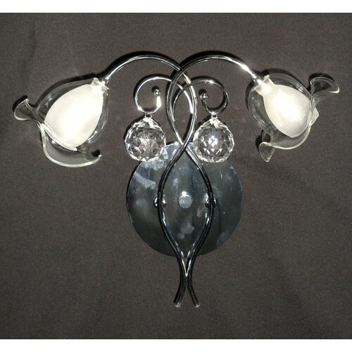 Бра Ziplex Crystal MB632/2 хром G4 2*20Вт