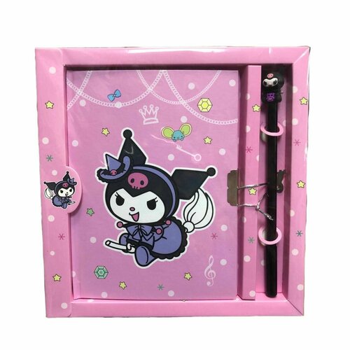 Подарочный набор Куроми ведьма блокнот и ручка розовый 399₽