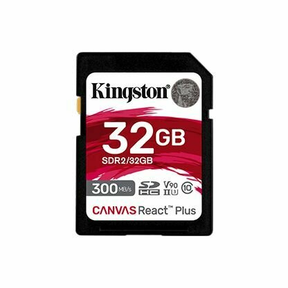 32Gb SDXC карта памяти Kingston Canvas React Plus (SDR2/32GB) — фото 1