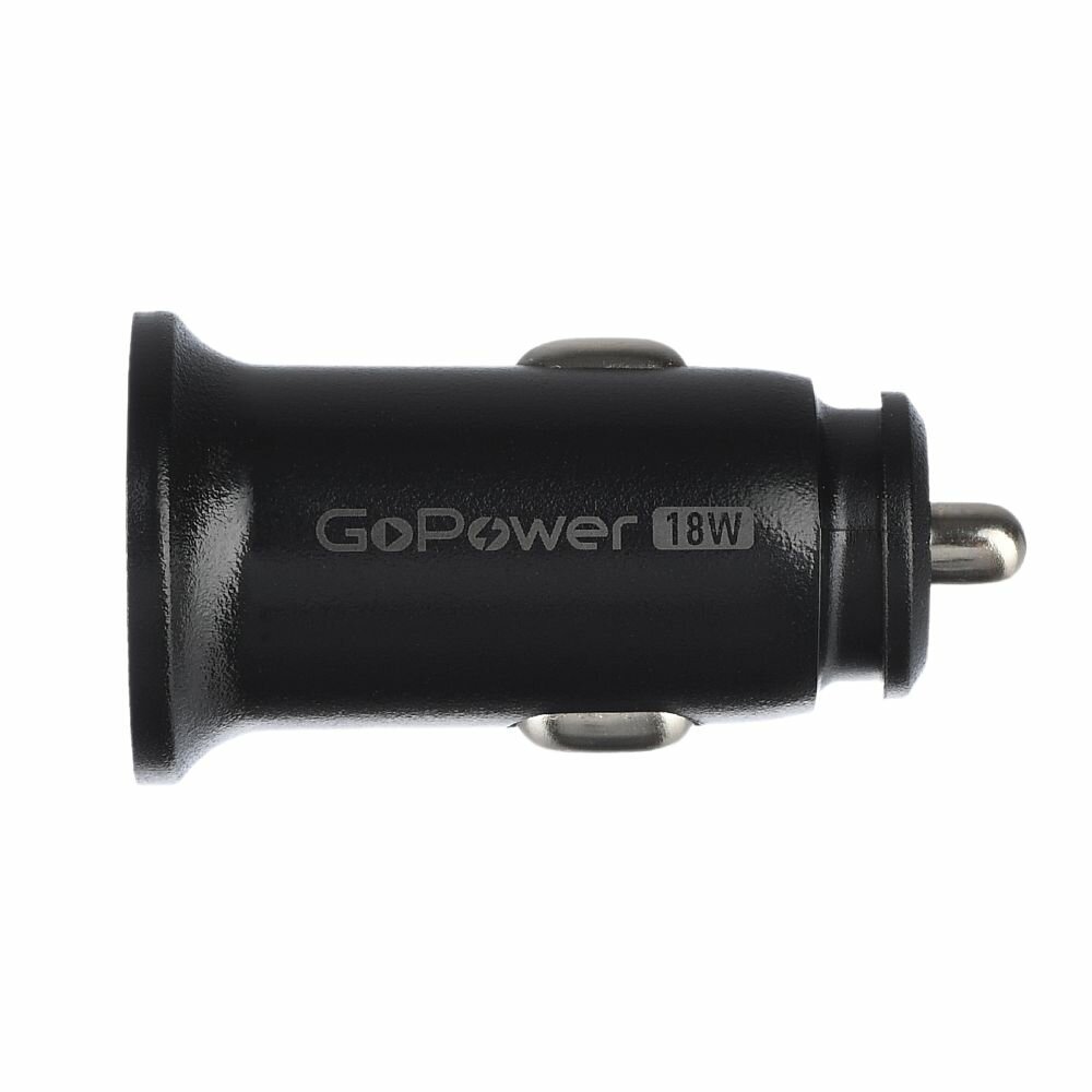 Автомобильное З/У GoPower GPQC11-1U 1USB 18W черный
